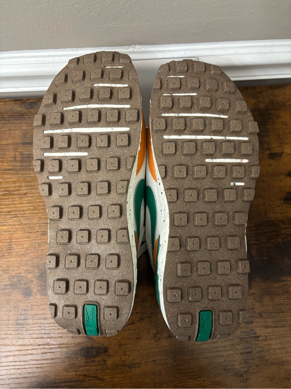 Nike Waffle One Crater Move To Zero White/Orange/Green Women’s Low-Top Sneakers - Picture 5 of 11